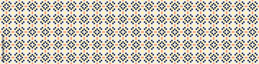 Fototapeta premium Abstract Cross Pattern Dots Logo generative computational art illustration