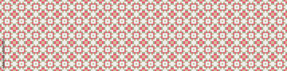 Fototapeta premium Abstract Cross Pattern Dots Logo generative computational art illustration