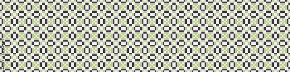 Fototapeta premium Abstract Cross Pattern Dots Logo generative computational art illustration