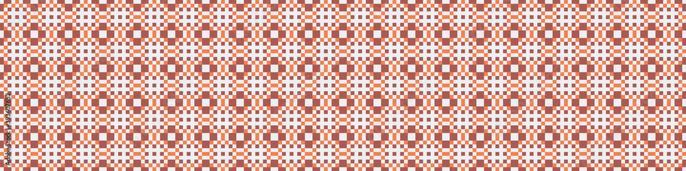 Fototapeta premium Abstract Cross Pattern Dots Logo generative computational art illustration