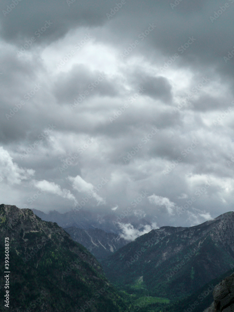 Teufelstattkopf mountain, hiking tour, Bavaria, Germany