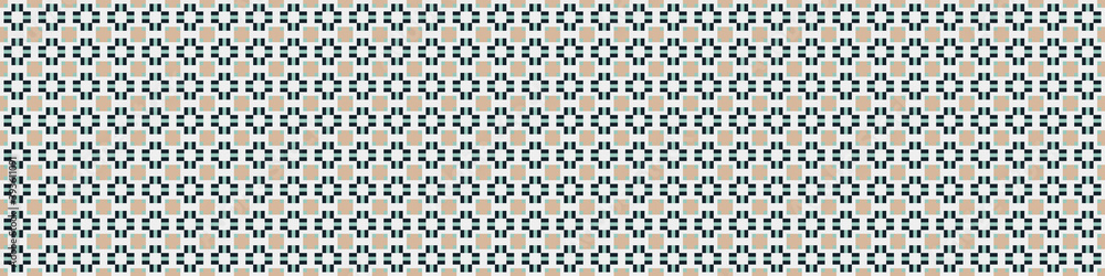 Fototapeta premium Abstract Cross Pattern Dots Logo generative computational art illustration