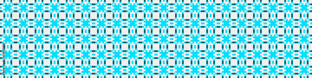 Fototapeta premium Abstract Cross Pattern Dots Logo generative computational art illustration