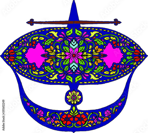 the moon kite at Malaysia symbol, WAU BULAN
