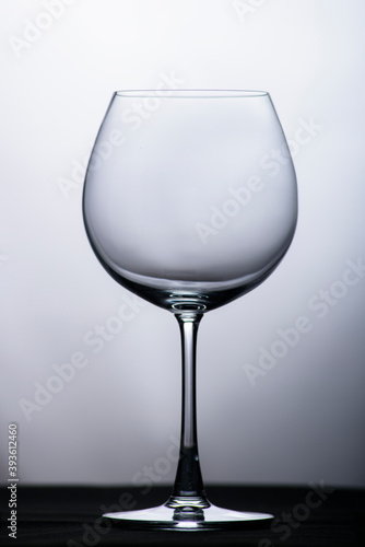 Translucent glass on white backgrounTranslucent glass on white background.d.