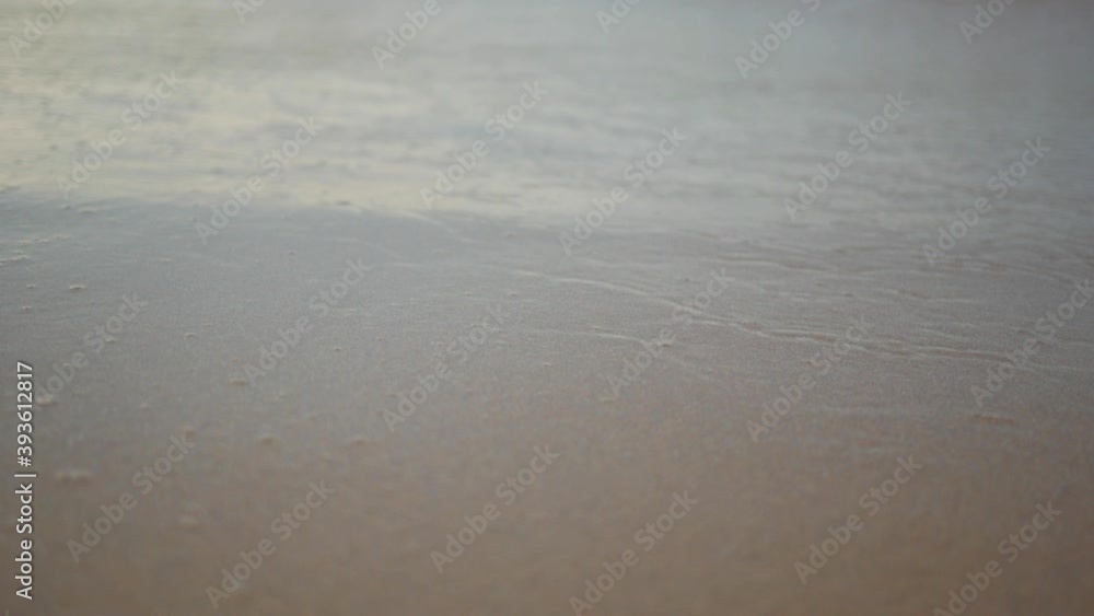 waves on the seashore, sandy coast of the sea of azov waves on the seashore, sandy coast of the sea of azov