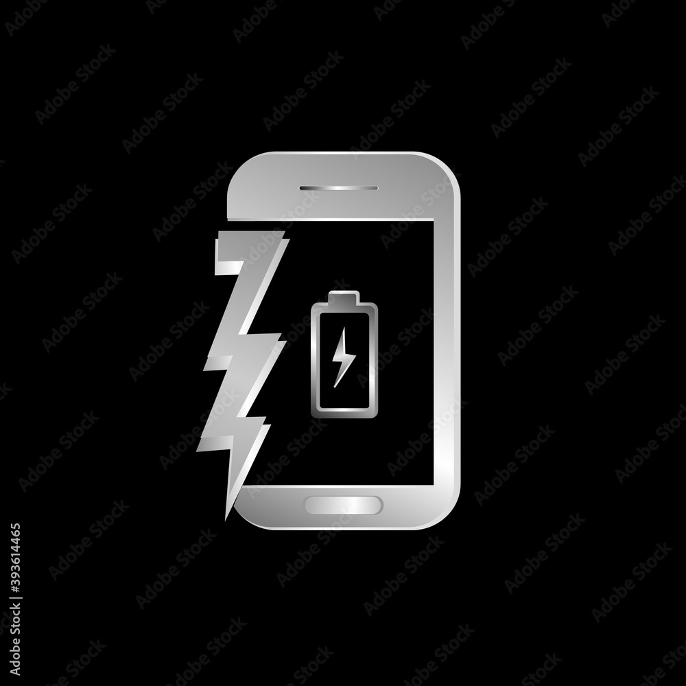 vector image of steel mobile phone vector image of steel mobile phone
