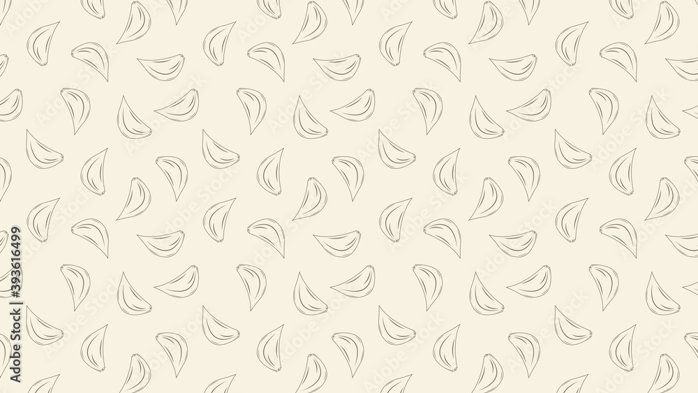 Garlic pattern wallpaper. Garlic vector.