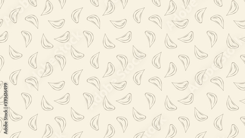 Garlic pattern wallpaper. Garlic vector.