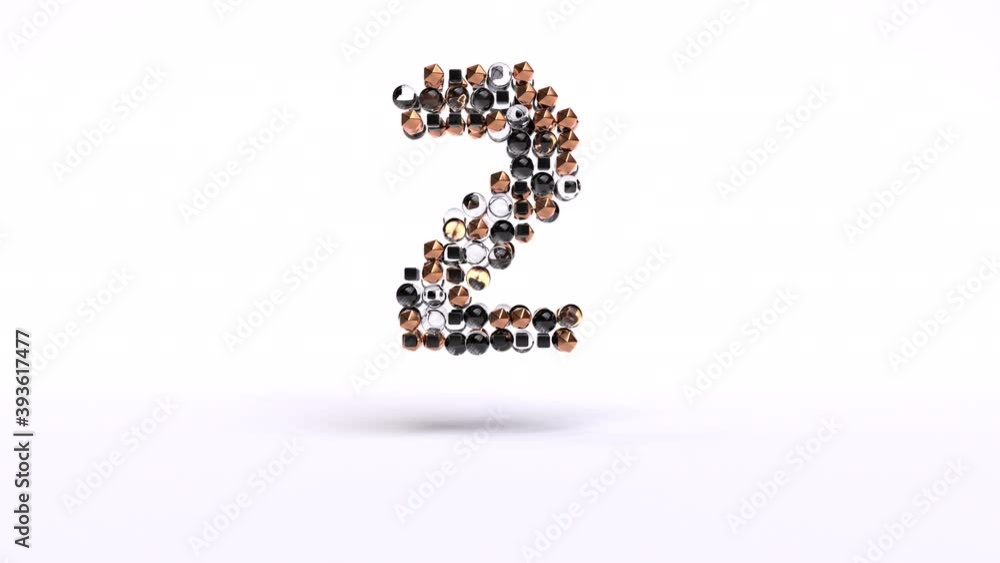 Countdown number digital five to zero with 3d rendering model effect and hi premium material. Countdown number digital five to zero with 3d rendering model effect and hi premium material.