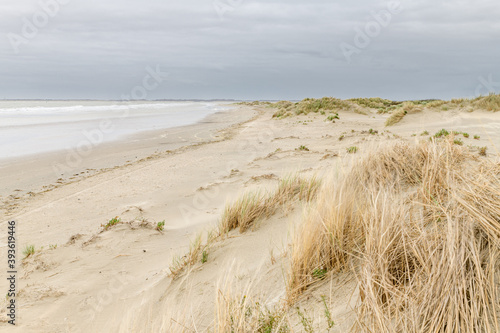 Fototapeta Naklejka Na Ścianę i Meble -  Dunes and beach at Kwade Hoek on the island Goeree-Overflakkee inThe Netherlands