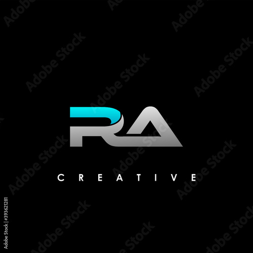 RA Letter Initial Logo Design Template Vector Illustration 