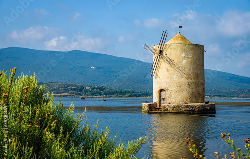 old windmill in Orbetello - italy