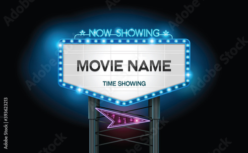 light sign billboard cinema