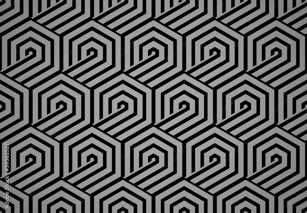 Abstract geometric pattern with stripes, lines. Seamless vector background. Black and gray ornament. Simple lattice graphic design Abstract geometric pattern with stripes, lines. Seamless vector background. Black and gray ornament. Simple lattice graphic design
