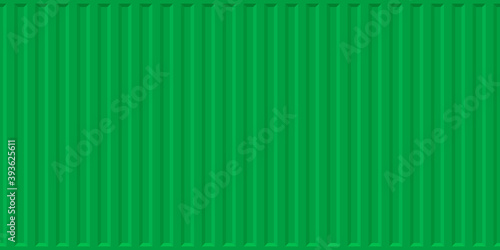 Green cargo container. Surface texture and background of sea container
