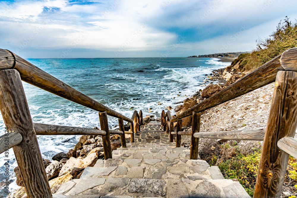 Stairs to the beach.