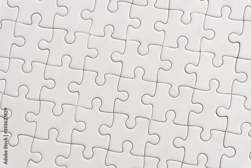 White jigsaw puzzle pattern background.. White jigsaw puzzle pattern background..