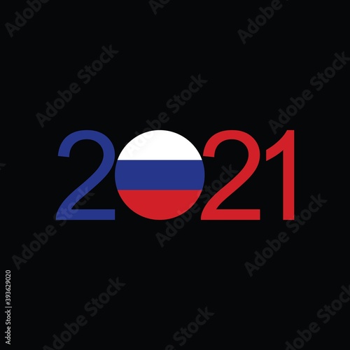 Free Download Happy New Year 2021 design template. Design for calendar, greeting cards or to printing. Russia 2021 vector illustration - GFXLoad