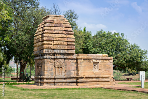 Photography Jambulingeshwara temple in UNESCO World Heritage site, Pattadakal, India