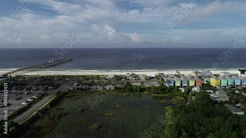 Wallpaper Mural Beach Community in Panama Beach Florida Drone Aerial View Torontodigital.ca