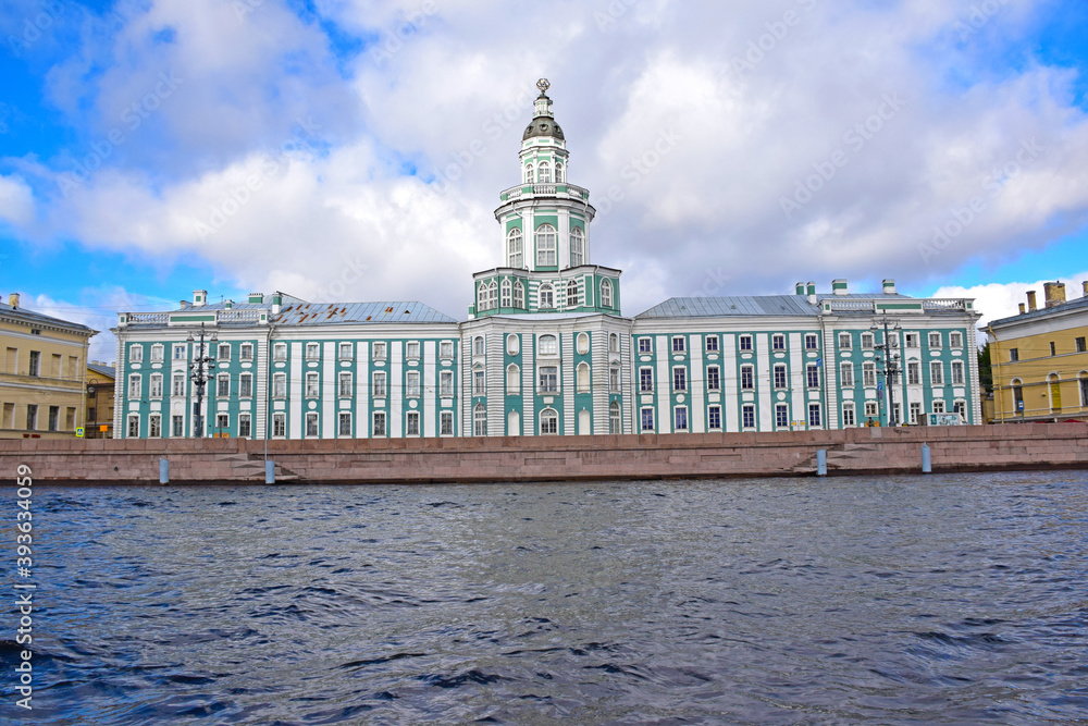 The Kunstkamera in Saint Petersburg is a unique and oldest Museum in Russia. It was created on the initiative of Peter I in 1714. Architect Mikhail Zemtsov. Russia, Saint Petersburg, September 2020