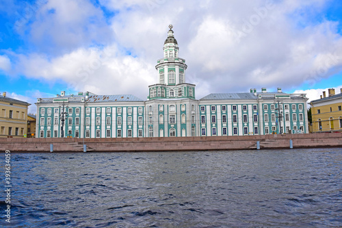 The Kunstkamera in Saint Petersburg is a unique and oldest Museum in Russia. It was created on the initiative of Peter I in 1714. Architect Mikhail Zemtsov. Russia, Saint Petersburg, September 2020