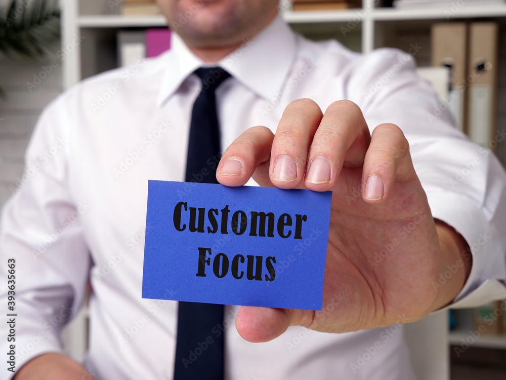 Juridical concept about Customer Focus with inscription on the piece of paper. Juridical concept about Customer Focus with inscription on the piece of paper.