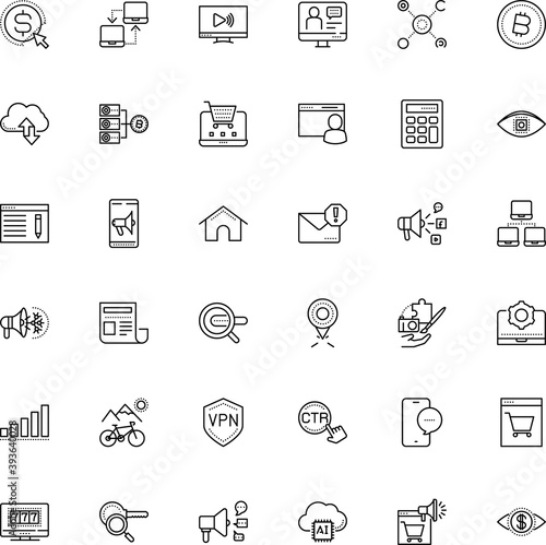 internet vector icon set such as: interface, cloudscape, chip, smartphone, magnifying, lcd, learning, vietnam, cryptocurrency, betting, em, architecture, bullhorn, tv, gold, board, pagoda, bit