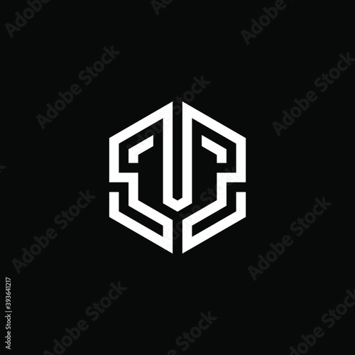the initials T logo on a clean black background