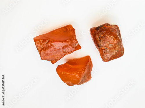 Yellow amber. Fire stone. Amber stone. photo