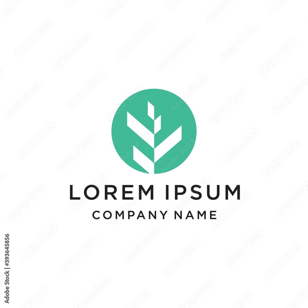 Abstract Leaf Logo design vector template linear style. Abstract Leaf Logo design vector template linear style.
