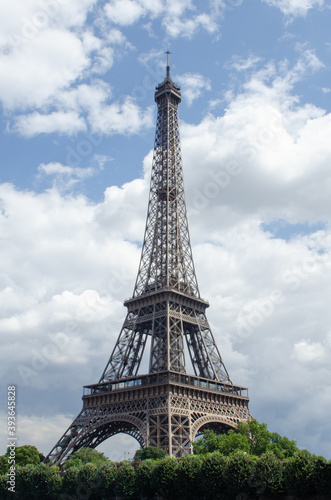 Beautiful Eiffel Tower of Paris standing alone