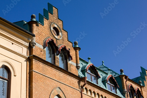 Mariestad church called Mariestads domkyrka lake Vaenern, famous attraction in Sweden, Europe photo