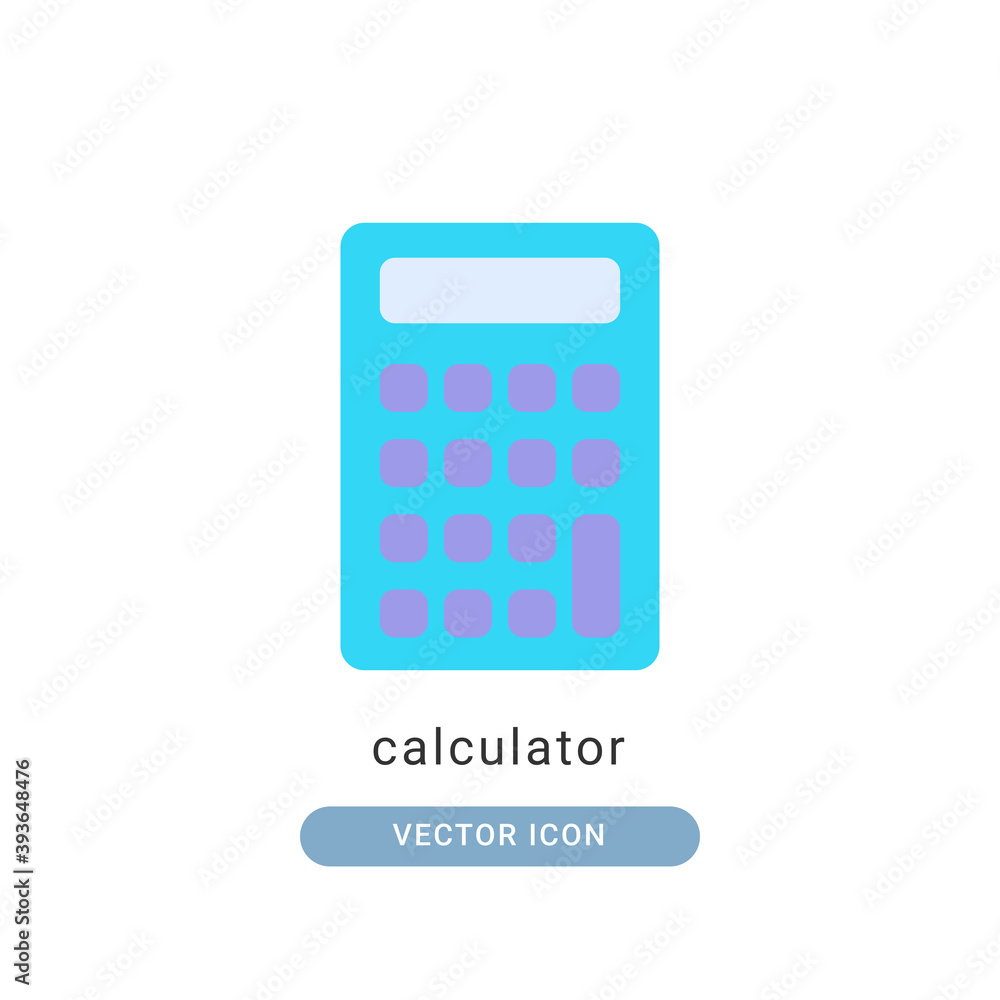 calculator icon vector illustration. calculator icon flat design. calculator icon vector illustration. calculator icon flat design.