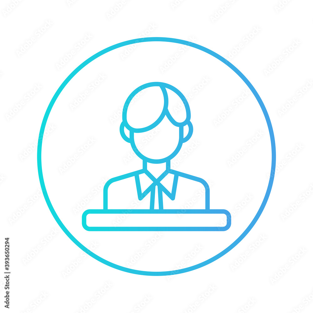 employee icon vector illustration. employee icon gradient design. employee icon vector illustration. employee icon gradient design.
