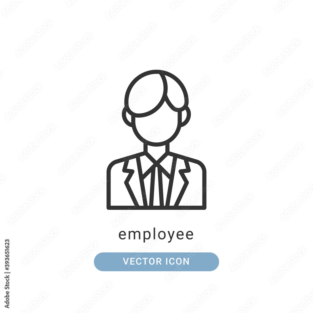 employee icon vector illustration. employee icon outline design. employee icon vector illustration. employee icon outline design.