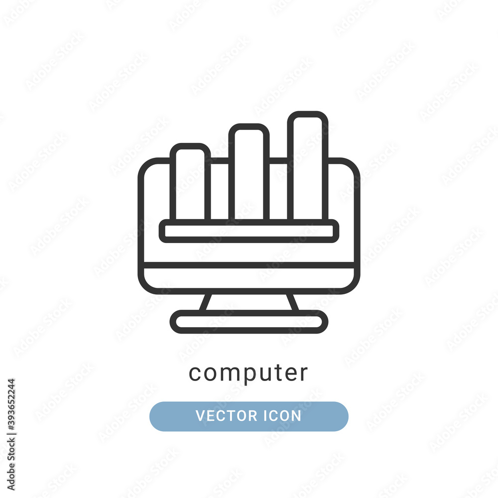 computer icon vector illustration. computer icon outline design. computer icon vector illustration. computer icon outline design.