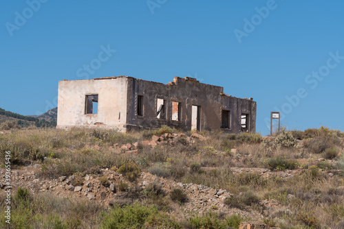 Old house of a mining complex in southern Spain