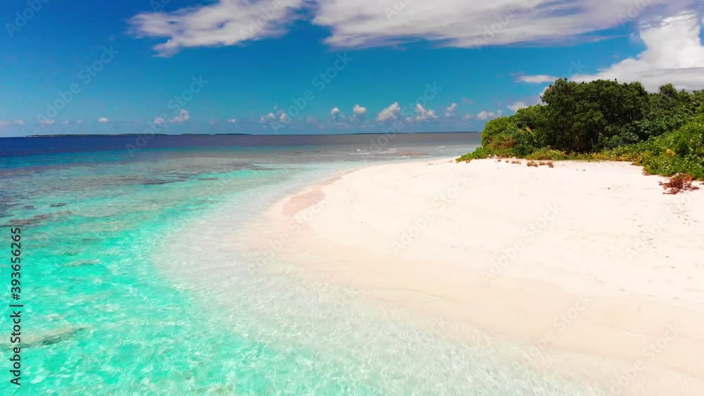 A typical Maldivian desert island with its lagoon as seen from a drone, behind a local diving safari boat
A typical Maldivian desert island with its lagoon as seen from a drone, behind a local diving safari boat