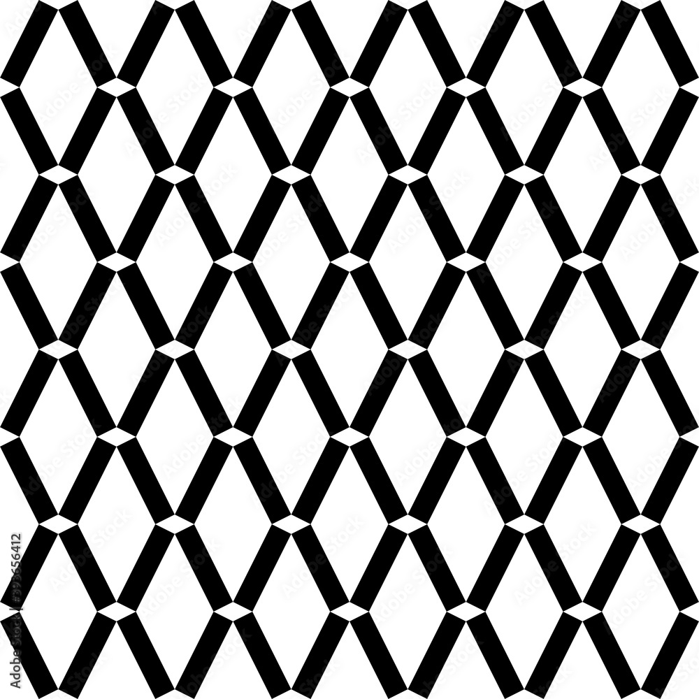 Seamless pattern. Ethnic motif. Rhombuses ornament. Diamonds backdrop. Lozenges wallpaper. Geometric background. Digital paper, textile print, web design, abstract. Vector artwork