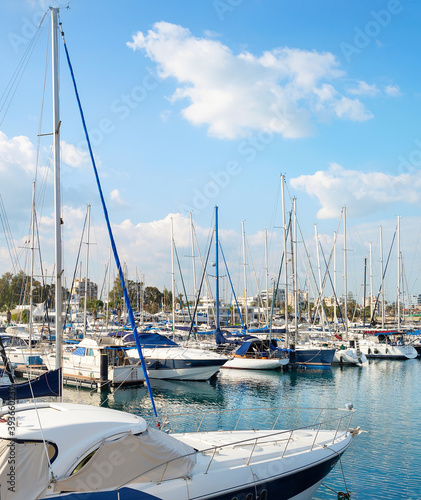 Marina yachts motorboats citycsape Cyprus