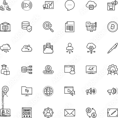 internet vector icon set such as: art, paint, hand, lead, office, sync, mining, excel, slider, analyzing, behavior, paperclip, circle, chalkboard, earth, web layout, gear, viral, human