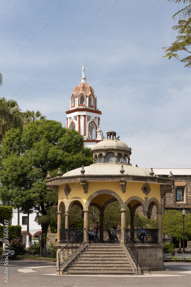 Plaza in Tlaquepaque, Jalisco near Guadalajara.