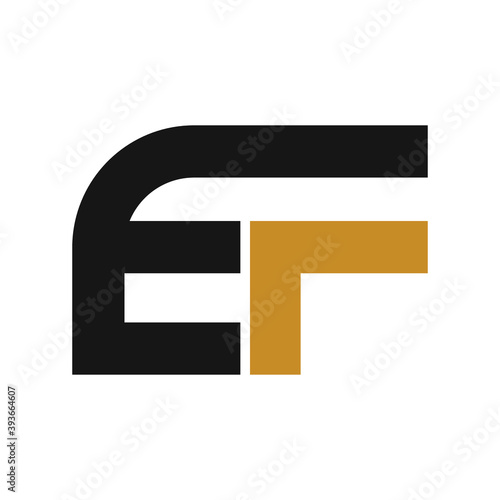 Initial letter ef logo or fe logo vector design templates