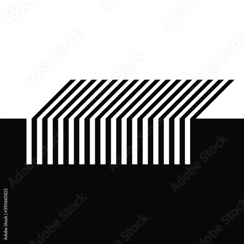 Abstract Hipster Negative space Background . Vector  Design 