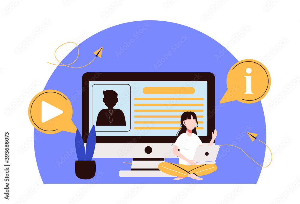Registration abstract concept vector illustration. Registration page, name and password field, fill in form, menu bar, corporate website, create account, user information abstract metaphor.
