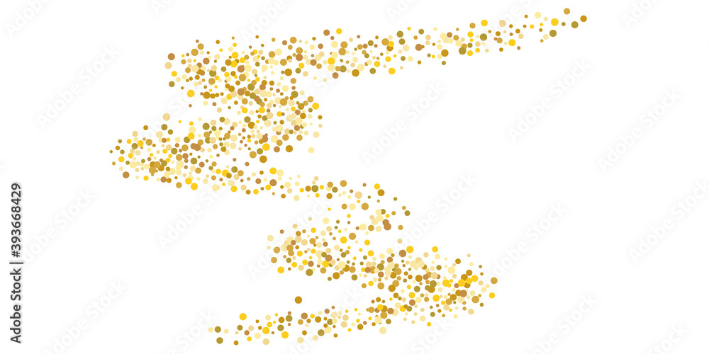 Golden glitter confetti.