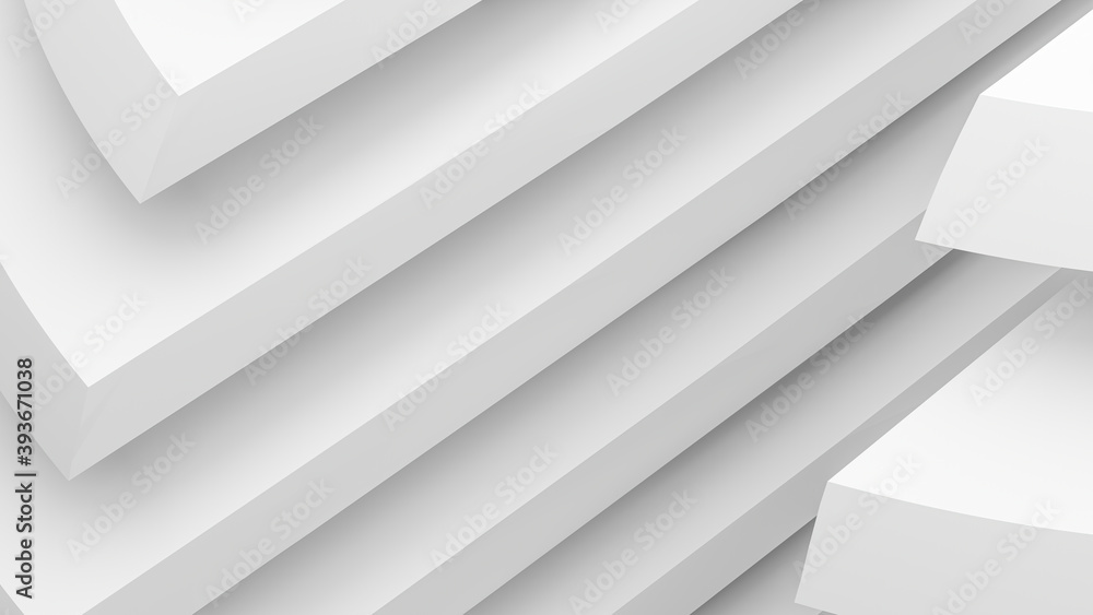 Abstract white architectural shapes background. Abstract white architectural shapes background.