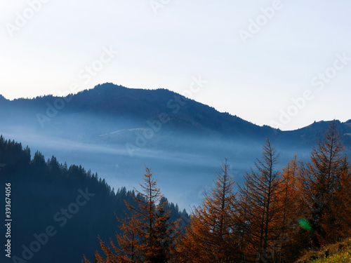 Fototapeta Naklejka Na Ścianę i Meble -  morning in the mountains